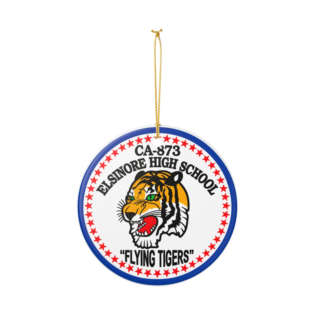 Custom School Spirit Ceramic Christmas  Ornament