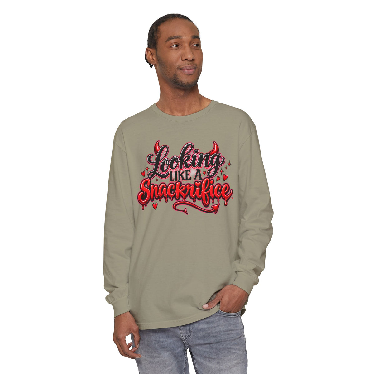 Locking Like a Snackrifice Devil Valentine Long Sleeve T-Shirt