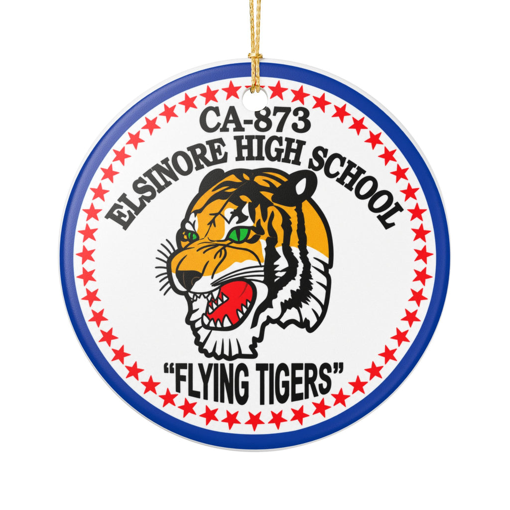 Custom School Spirit Ceramic Christmas  Ornament