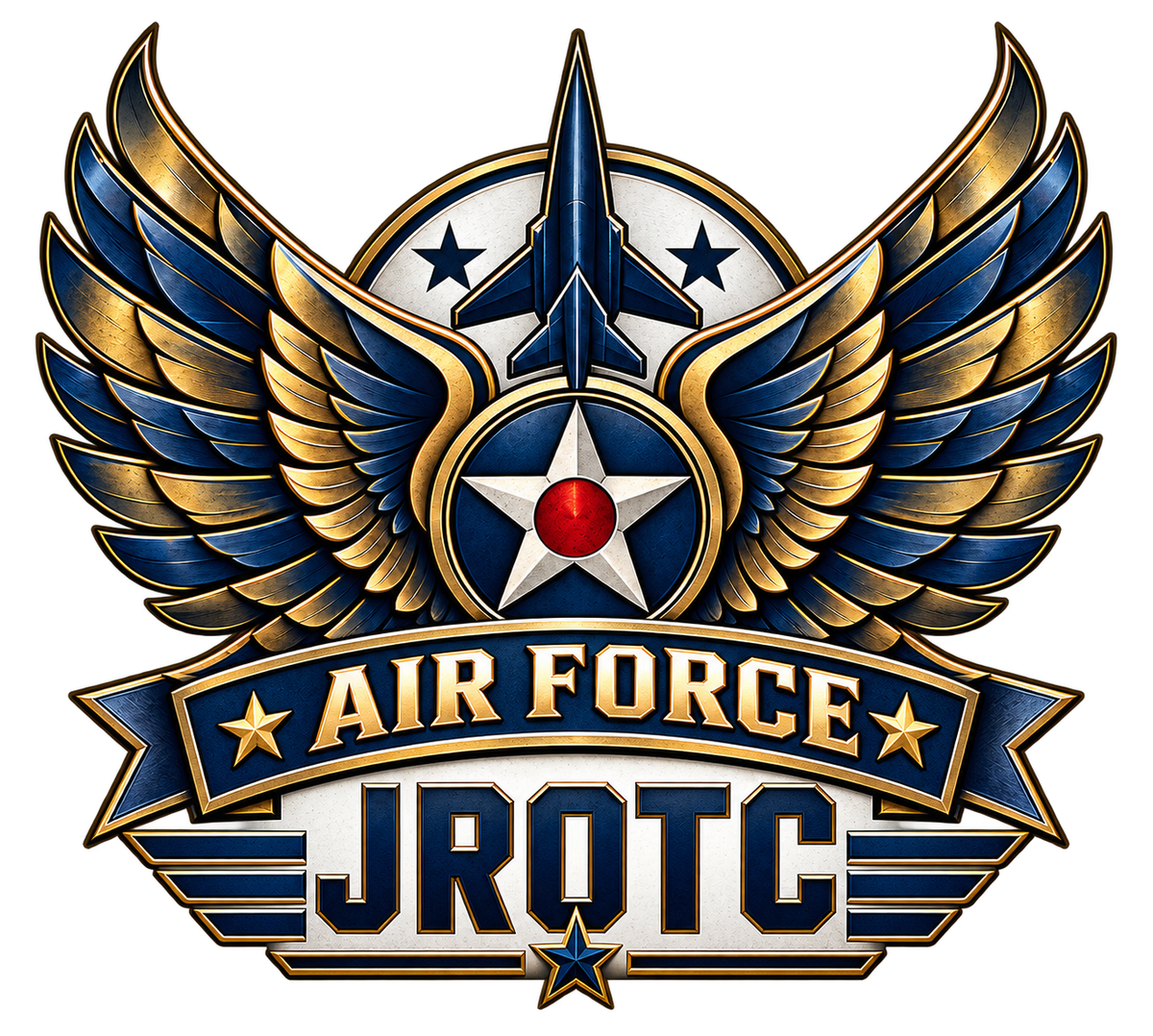 Air Force JROTC Emblem Stainless Steel Water Bottle
