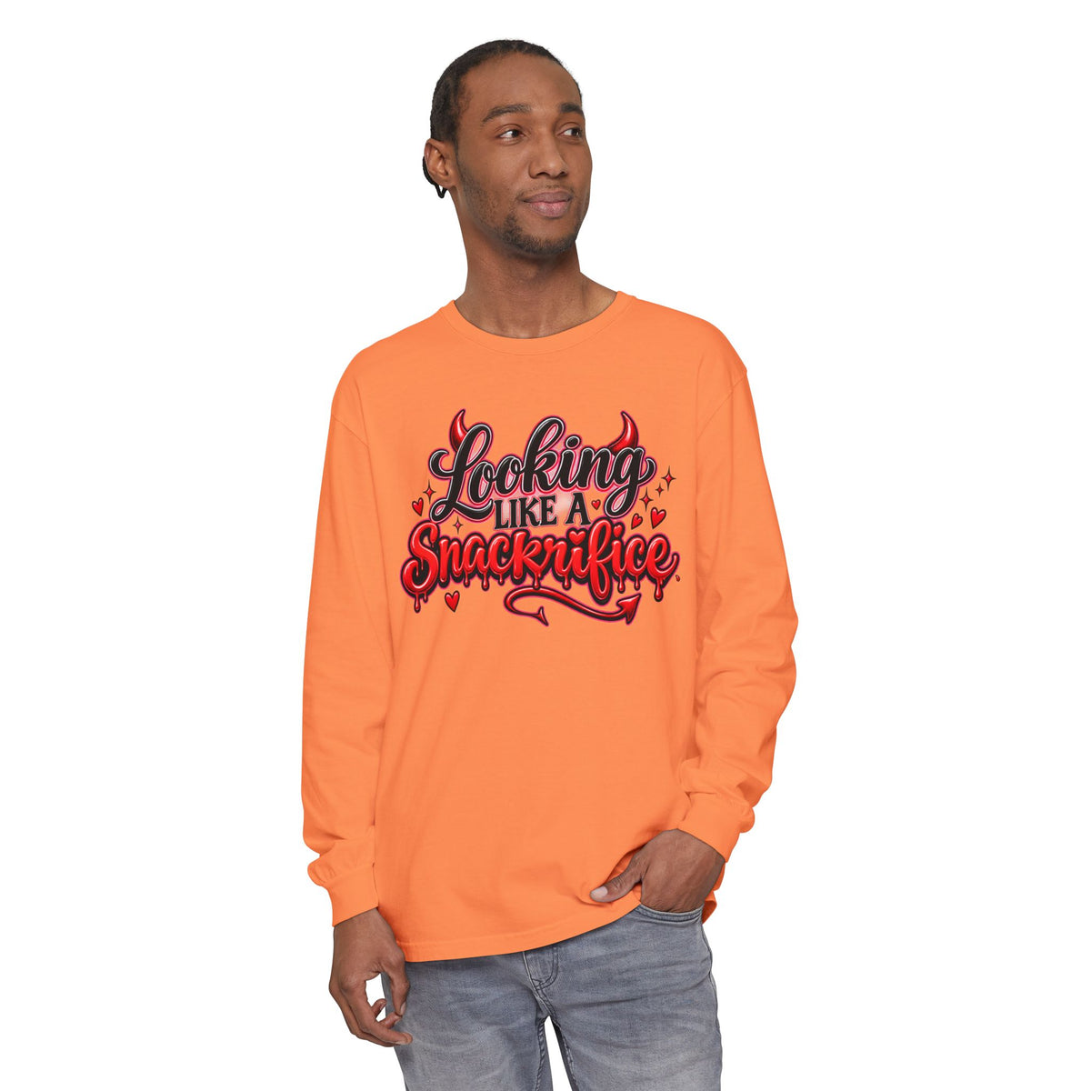 Locking Like a Snackrifice Devil Valentine Long Sleeve T-Shirt