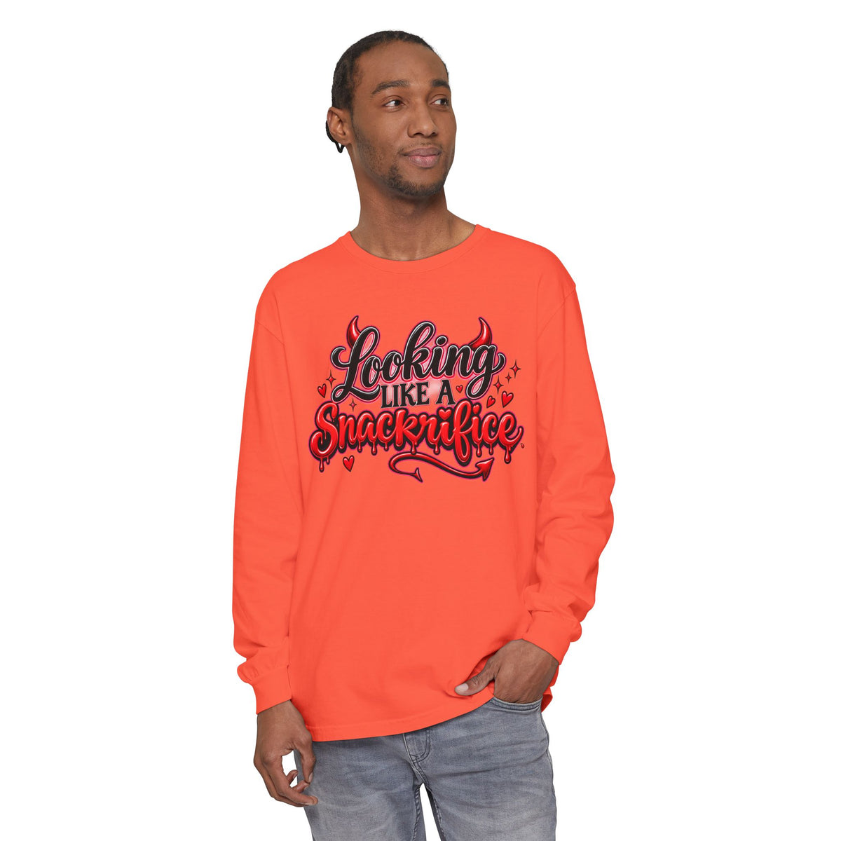 Locking Like a Snackrifice Devil Valentine Long Sleeve T-Shirt