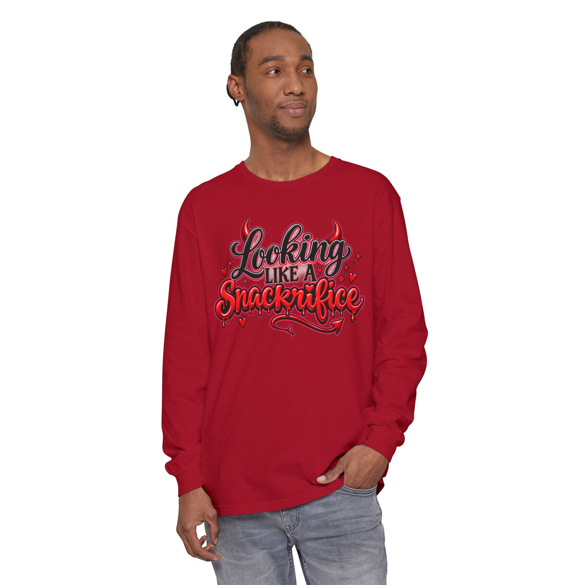 Locking Like a Snackrifice Devil Valentine Long Sleeve T-Shirt