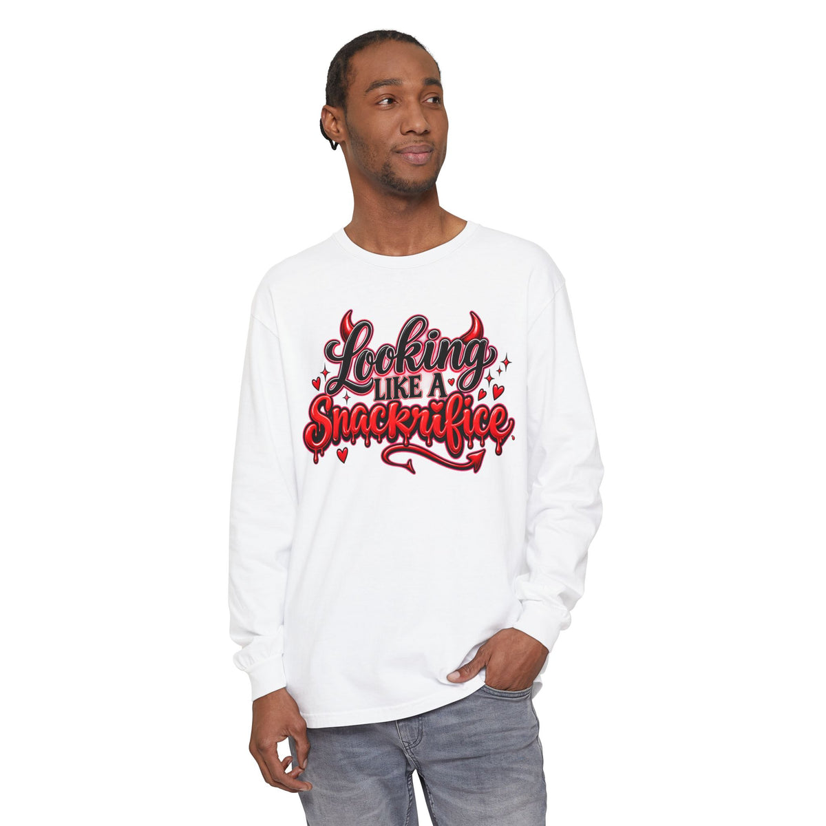 Locking Like a Snackrifice Devil Valentine Long Sleeve T-Shirt