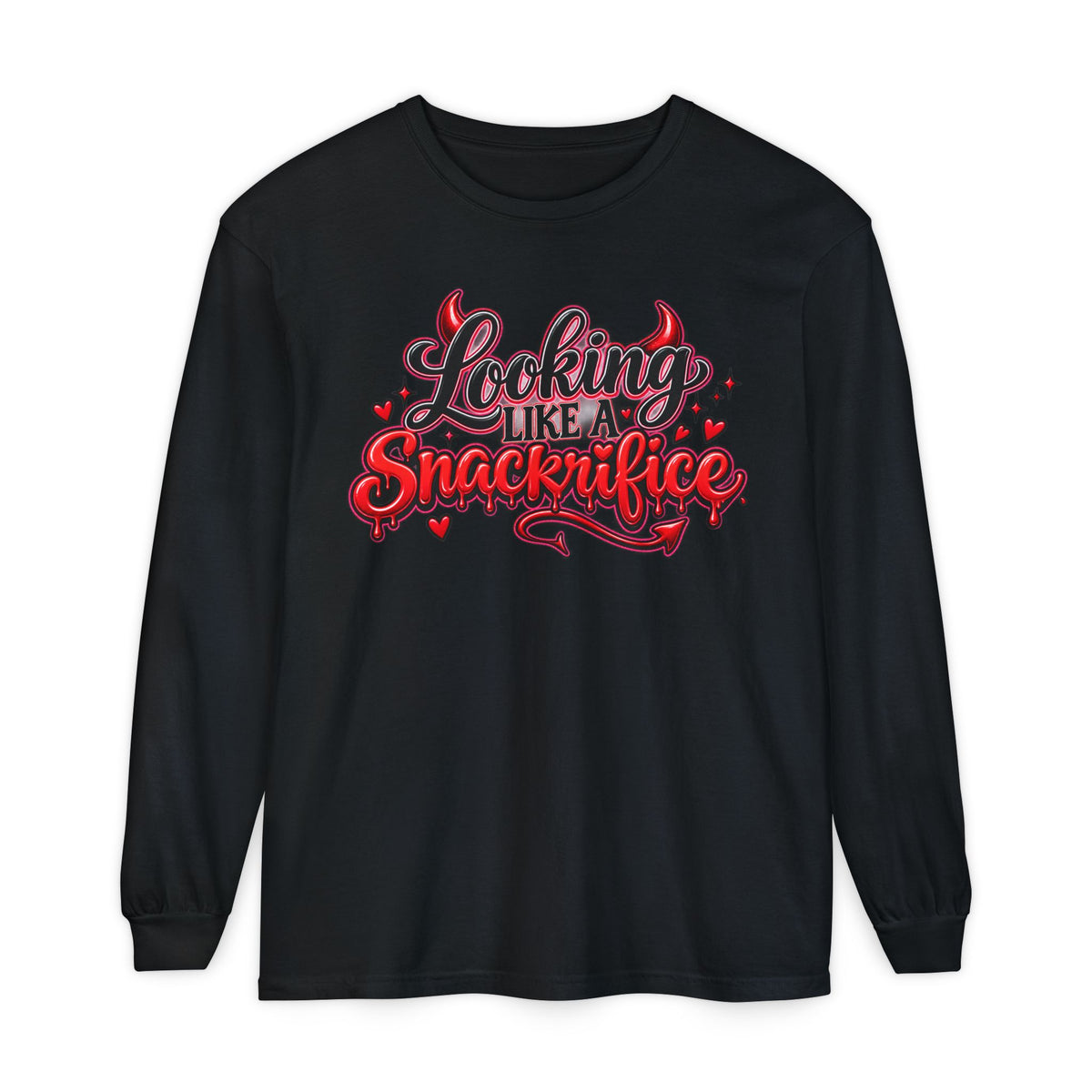 Locking Like a Snackrifice Devil Valentine Long Sleeve T-Shirt