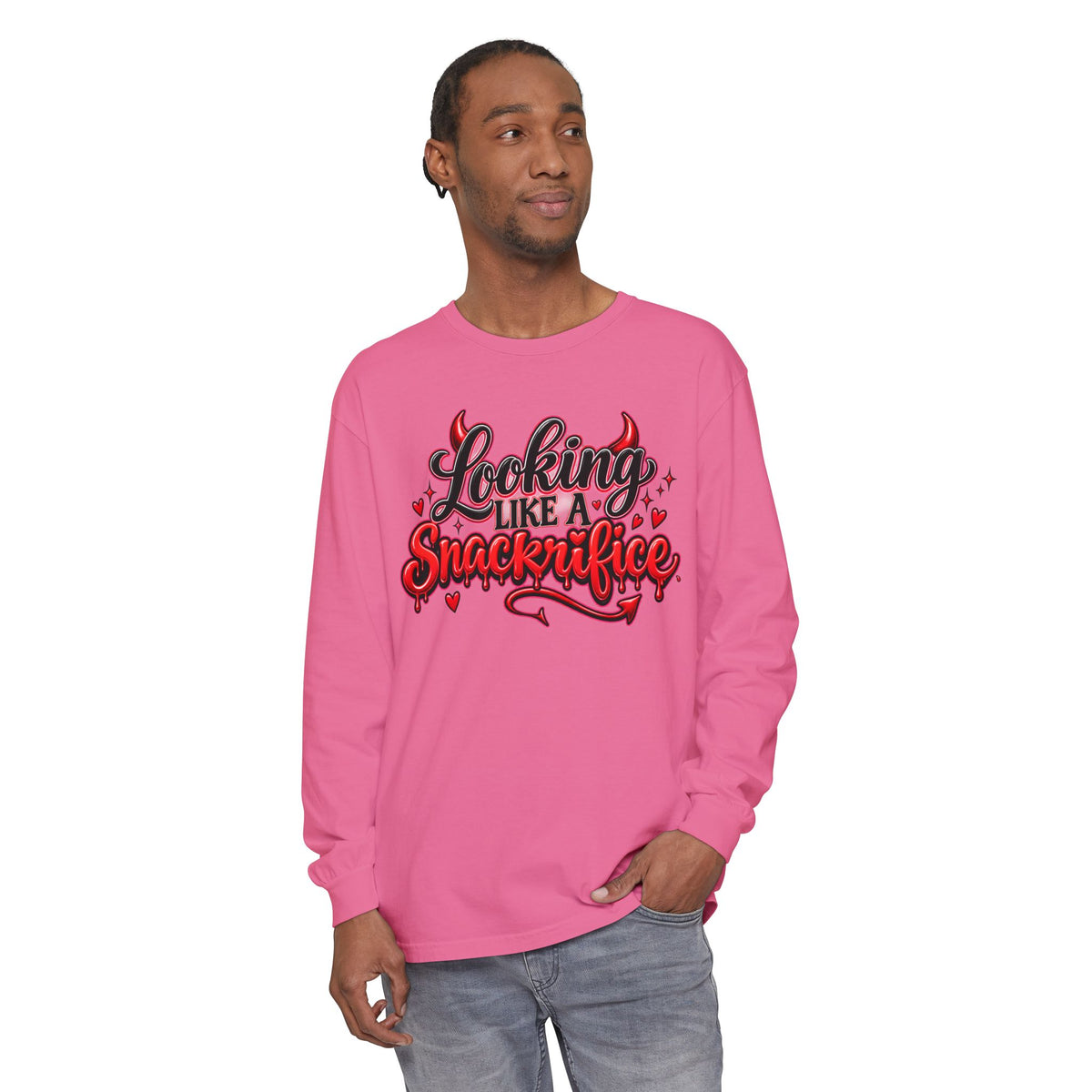 Locking Like a Snackrifice Devil Valentine Long Sleeve T-Shirt