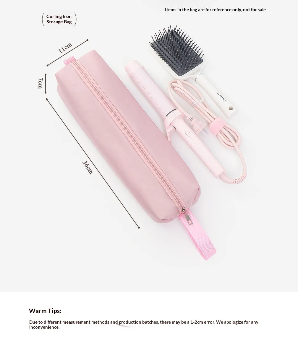 Portable Hair Dryer Straightener Storage Bag Heat Resistant Curling Iron Lightweight Travel Carrying Large Capacity Storage Bag