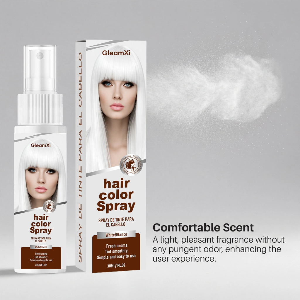 Temporary White / Green Hair Spray Fashion Bright Hair Styling Spray Light Non Stain Clothes Long Lasting Fresh Look Washable