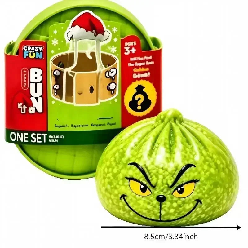 Glitter Green Dumpling With Steamer Squeeze  Buns Relieve Stress for Christmas Party Gift New Year Gift