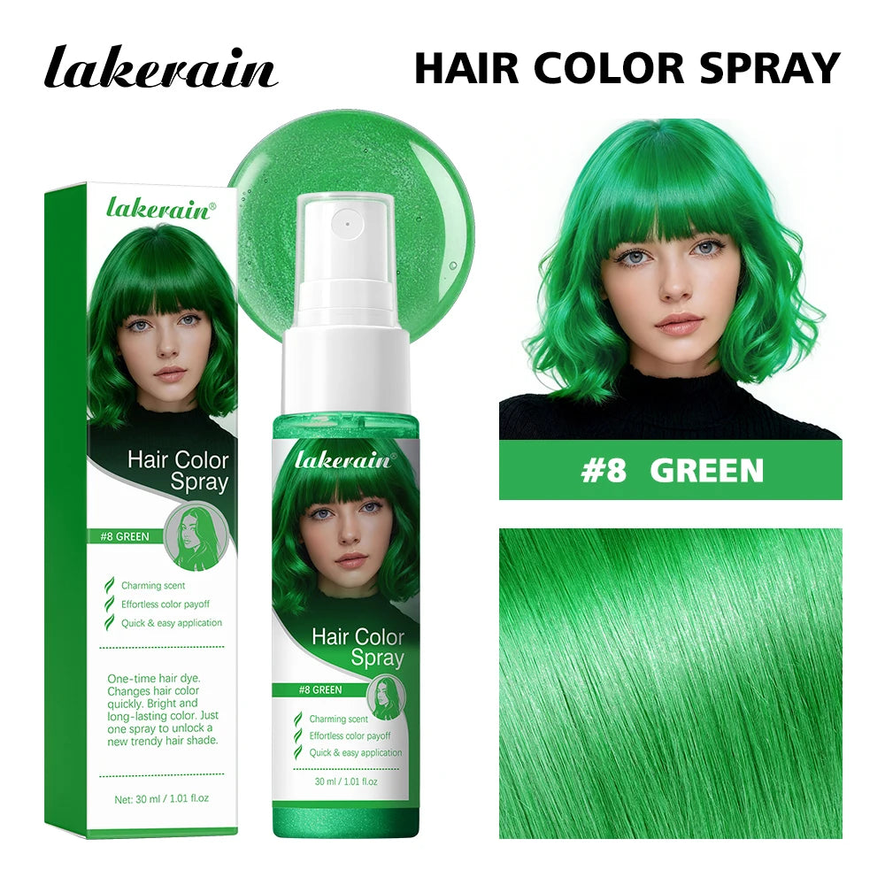 Temporary Hair Color Spray One-Time Hair Dyeing Instant Hair Salon Multi Color Hair Dye Makeup Chalk Washable DIY Party Styling