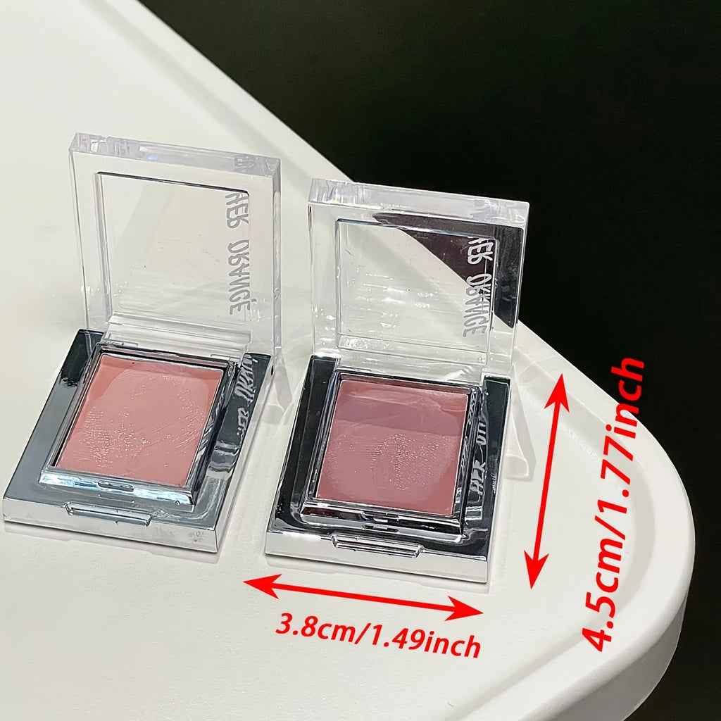 Herorange Misty Matte Cream Blush with Makeup Brush Set Low Saturation Matte Texture Brighten Skin Create Charming Makeup Looks