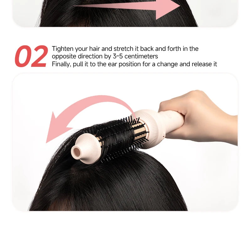 4IN1 Automatic Hair Curler Negative Ion Ceramic Curling Iron - 40mm Large Wave Perm for Woman, Lazy Person Electric Curling Wand
