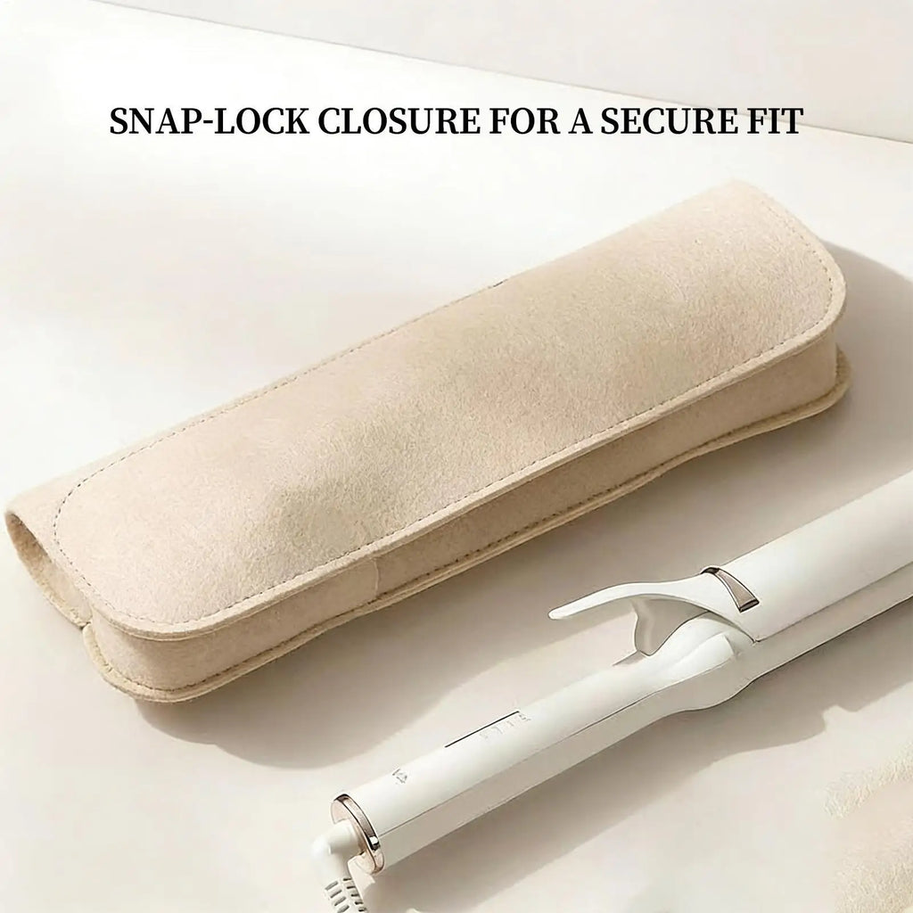 Heat Resistant Curling Iron Travel Bag for Straightener Curler Hair Styling Tools Storage Pouch Insulation Pad for Attachments