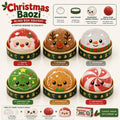 Christmas Dumpling Shape Squeeze Toy, Santa Elk Stress Relief Squishy, Holiday Party Favor Gift