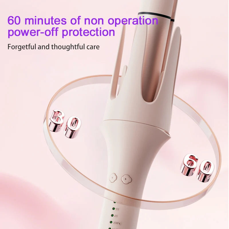 4IN1 Automatic Hair Curler Negative Ion Ceramic Curling Iron - 40mm Large Wave Perm for Woman, Lazy Person Electric Curling Wand