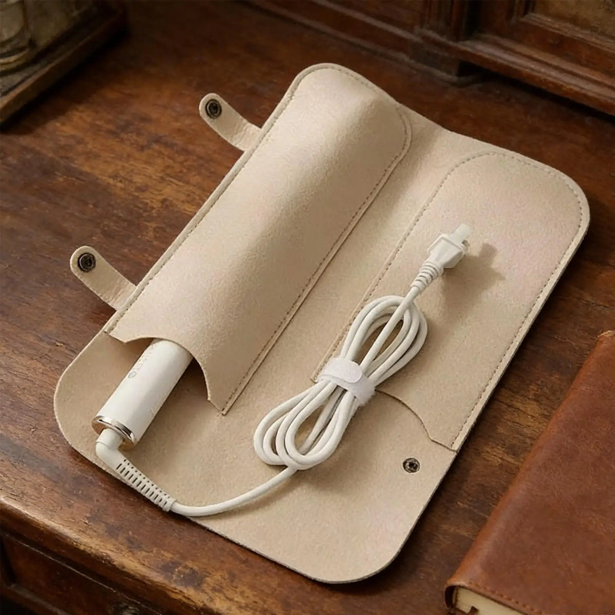Heat Resistant Curling Iron Travel Bag for Straightener Curler Hair Styling Tools Storage Pouch Insulation Pad for Attachments