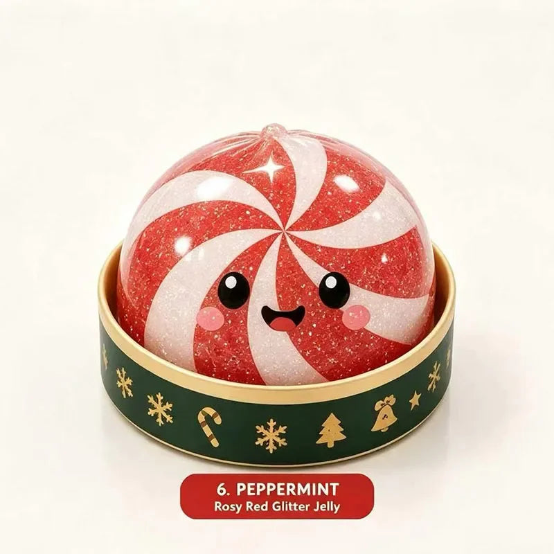 Christmas Dumpling Shape Squeeze Toy, Santa Elk Stress Relief Squishy, Holiday Party Favor Gift