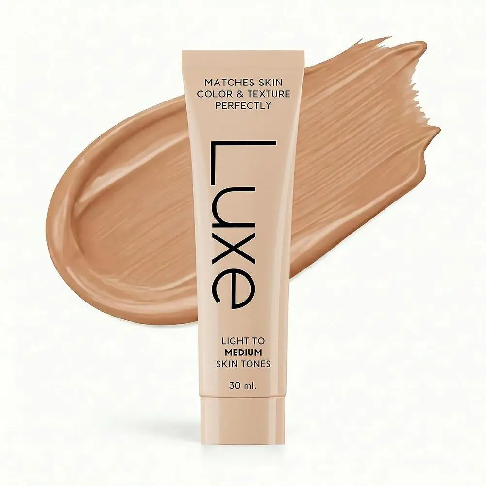 Luxe Color Change Waterproof Concealer Foundation, Full Coverage for Acne, Scars & Uneven Skin Tone, Long-Lasting Face Makeup