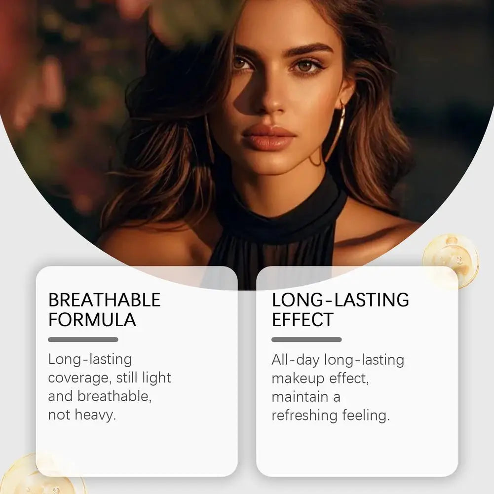 Color Changing Luxe Foundation SPF50 Sun Protection Skin Tone Matching Liquid Makeup Smooth Lightweight Long-Wear Face Cosmetic