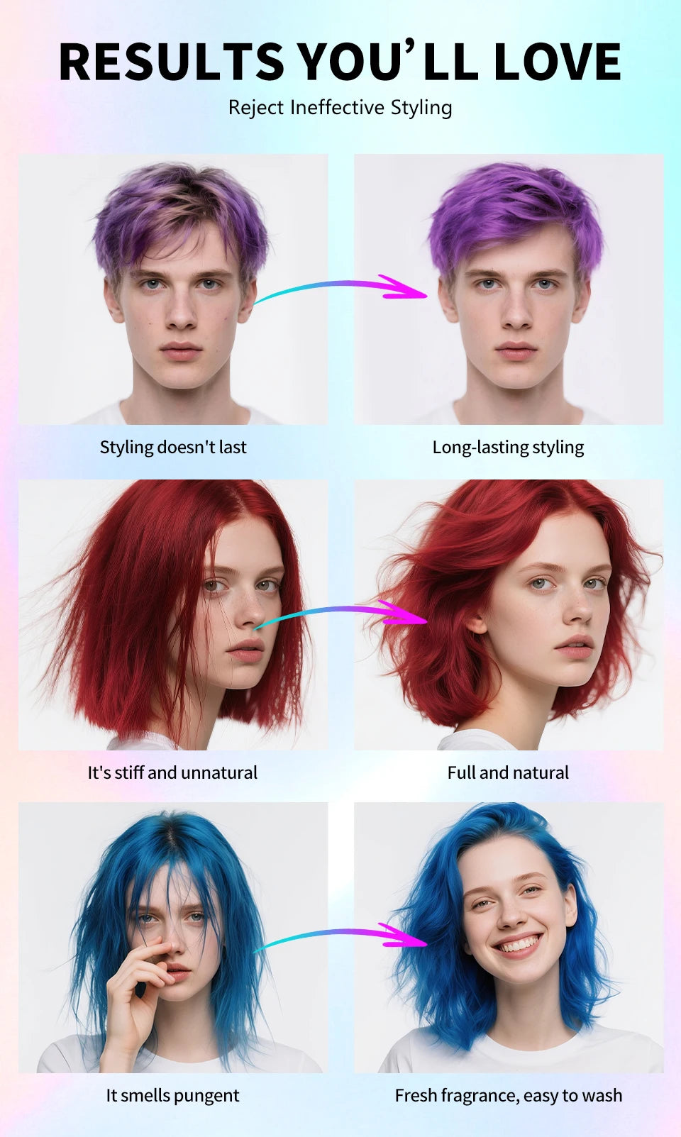 Hair Dye Spray 30ml Hair Color Spray Disposable Quick Dyeing Colorful Cosplay Hair Instant Styling Spray Washable Hair Color