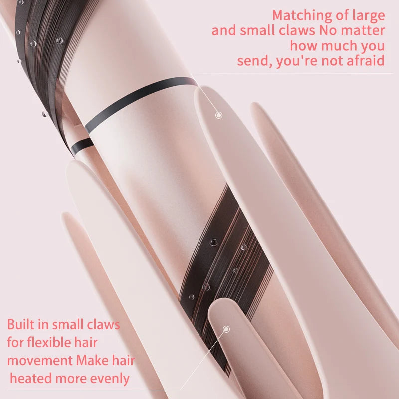 4IN1 Automatic Hair Curler Negative Ion Ceramic Curling Iron - 40mm Large Wave Perm for Woman, Lazy Person Electric Curling Wand