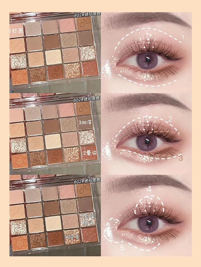 20 Colors Eyeshadow Palette Matte Makeup Products Women Cosmetics Korean New Beauty Health Long Lasting Eye Shadow Pallet