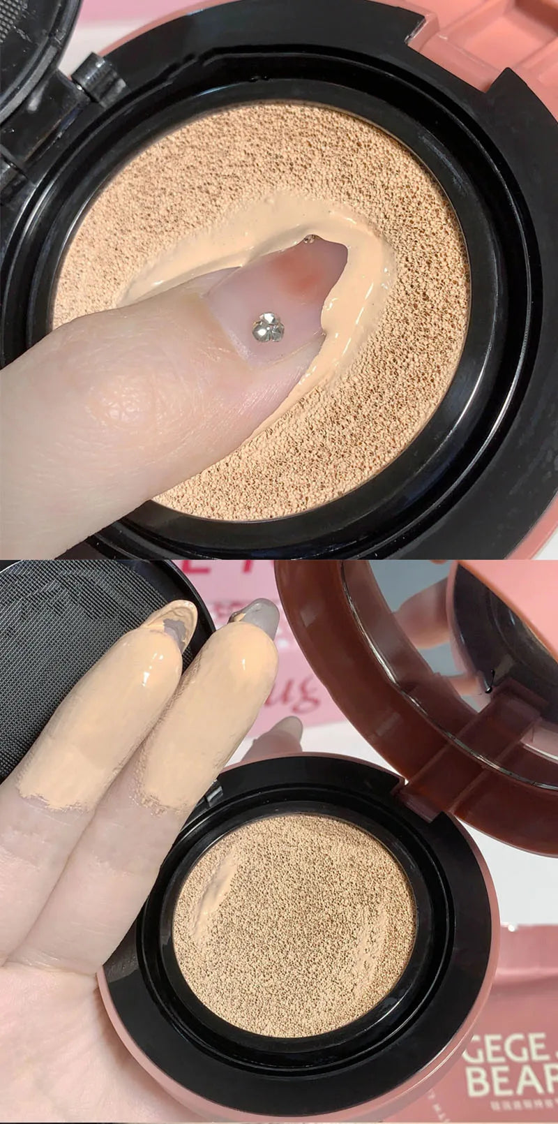 Moisturizing Concealer Air Cushion Compact Cream Skin Foundation Waterproof Brighten High Coverage Base Korean Makeup Cosmetics