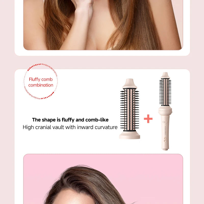 4IN1 Automatic Hair Curler Negative Ion Ceramic Curling Iron - 40mm Large Wave Perm for Woman, Lazy Person Electric Curling Wand