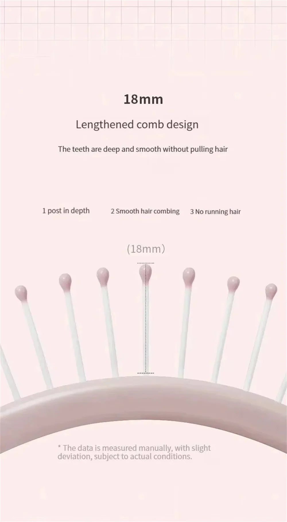 Air Bag Hair Brush,Massage Anti Static Hair Brush,Practical Care SPA Head Comb,Hair Care Tool for Curly Straight Coarse Hair