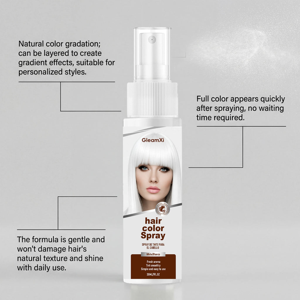 Temporary White / Green Hair Spray Fashion Bright Hair Styling Spray Light Non Stain Clothes Long Lasting Fresh Look Washable
