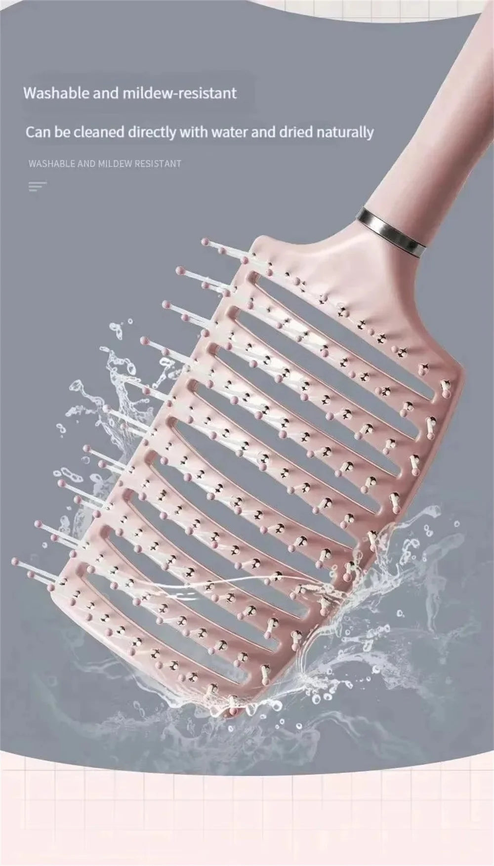 Air Bag Hair Brush,Massage Anti Static Hair Brush,Practical Care SPA Head Comb,Hair Care Tool for Curly Straight Coarse Hair