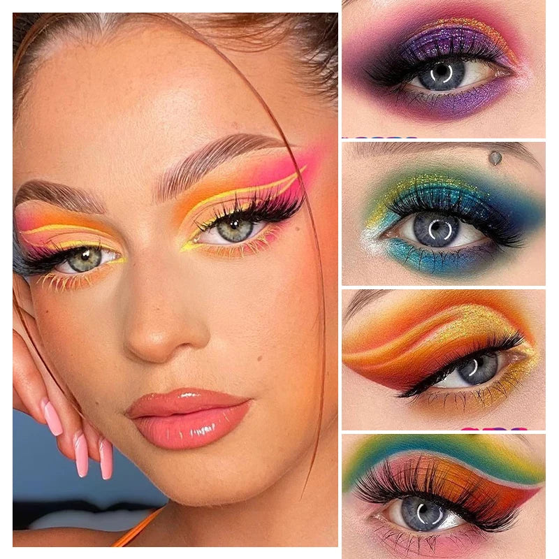 40 Color Eyeshadow Palette Matte Waterproof Long Lasting Pressed Powder Cosmetics,Fashion Women MakeUp Tools Eye Cosmetics Gifts