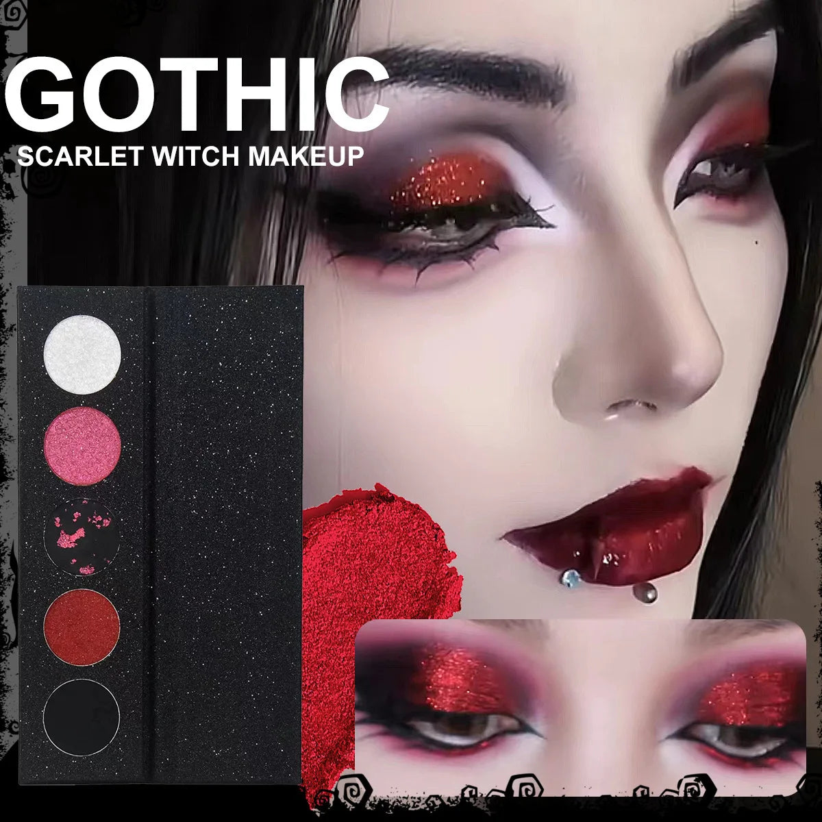 Glitter Dark Eyeshadow Palette Matte Makeup For Women New Beauty Long Lasting Waterproof Sweat Proof Eye Shadow Stage Cosmetics