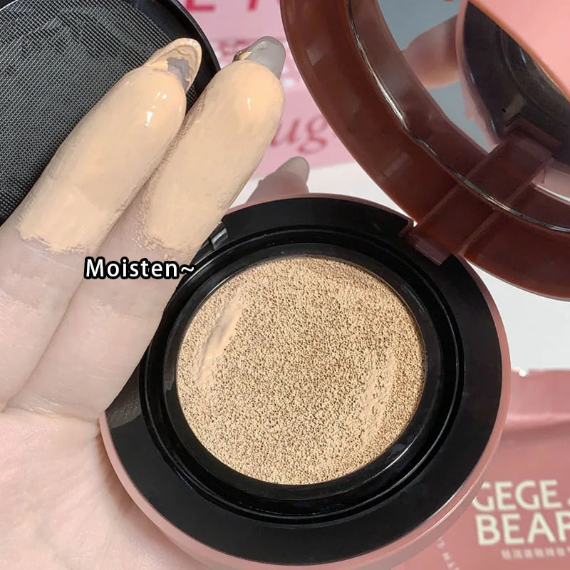 Moisturizing Concealer Air Cushion Compact Cream Skin Foundation Waterproof Brighten High Coverage Base Korean Makeup Cosmetics