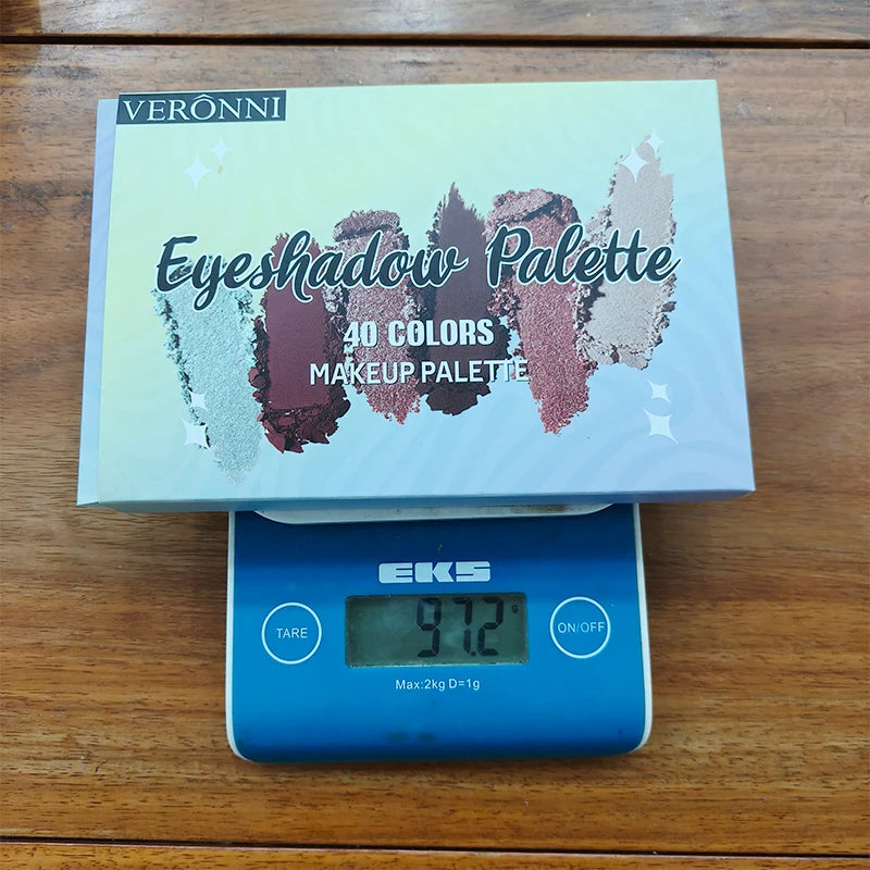 40 Color Eyeshadow Palette Matte Waterproof Long Lasting Pressed Powder Cosmetics,Fashion Women MakeUp Tools Eye Cosmetics Gifts