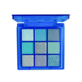 9 Colors Eyeshadow Palette Matte Shimmer Glitter High Pigmented Bright Colorful Eyeshadow Eye Makeup Cosmetic for Music Festival
