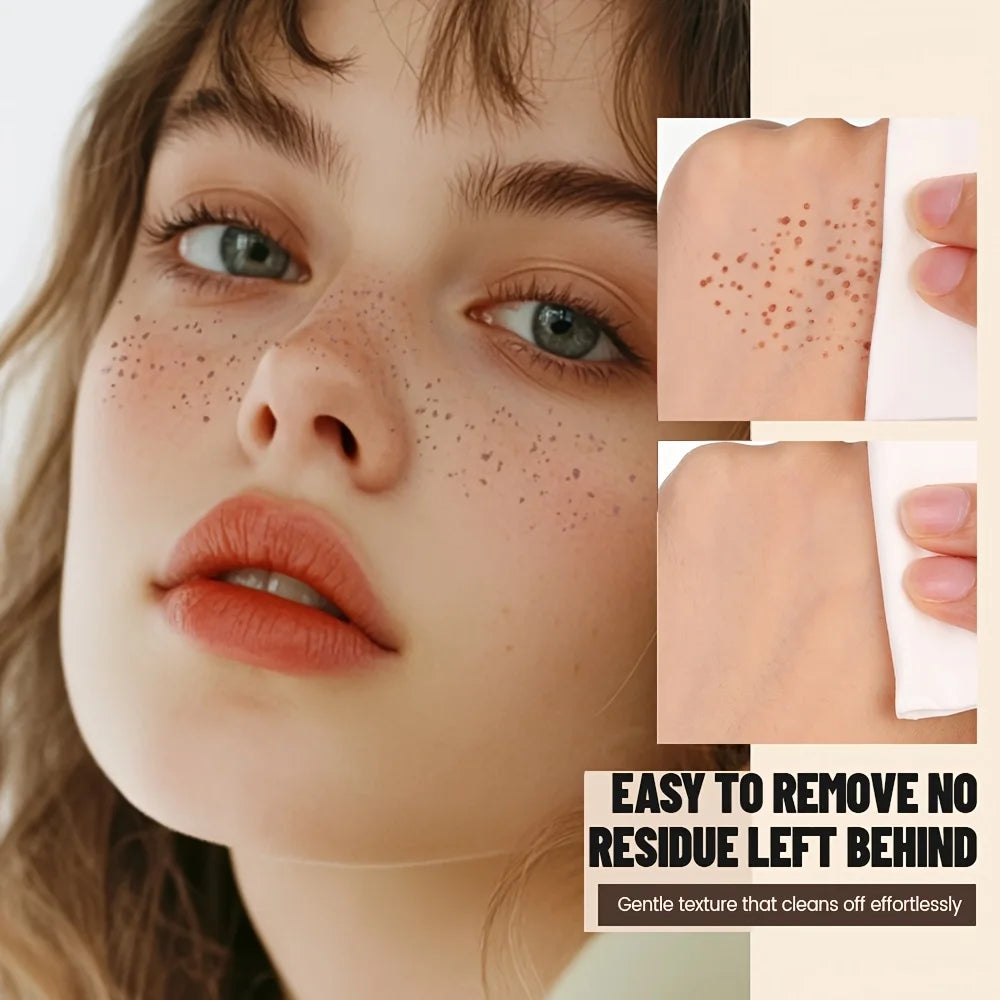 Natural Nude Makeup Fake Freckles Pen Waterproof Long Lasting Light Coverage Freckle Stamp for Women
