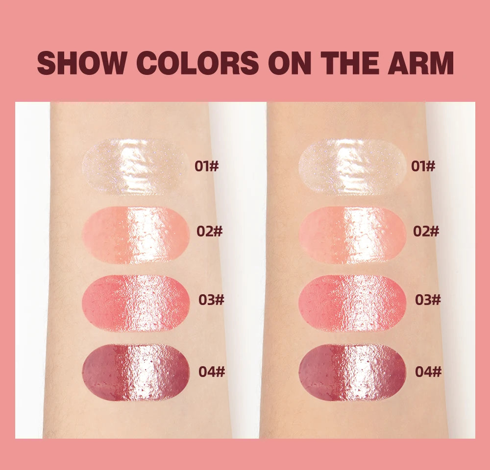 Mirror Lip Gloss, Lightweight Texture, Waterproof and Moisturizing, Long-Lasting Luster, Natural Makeup Effect