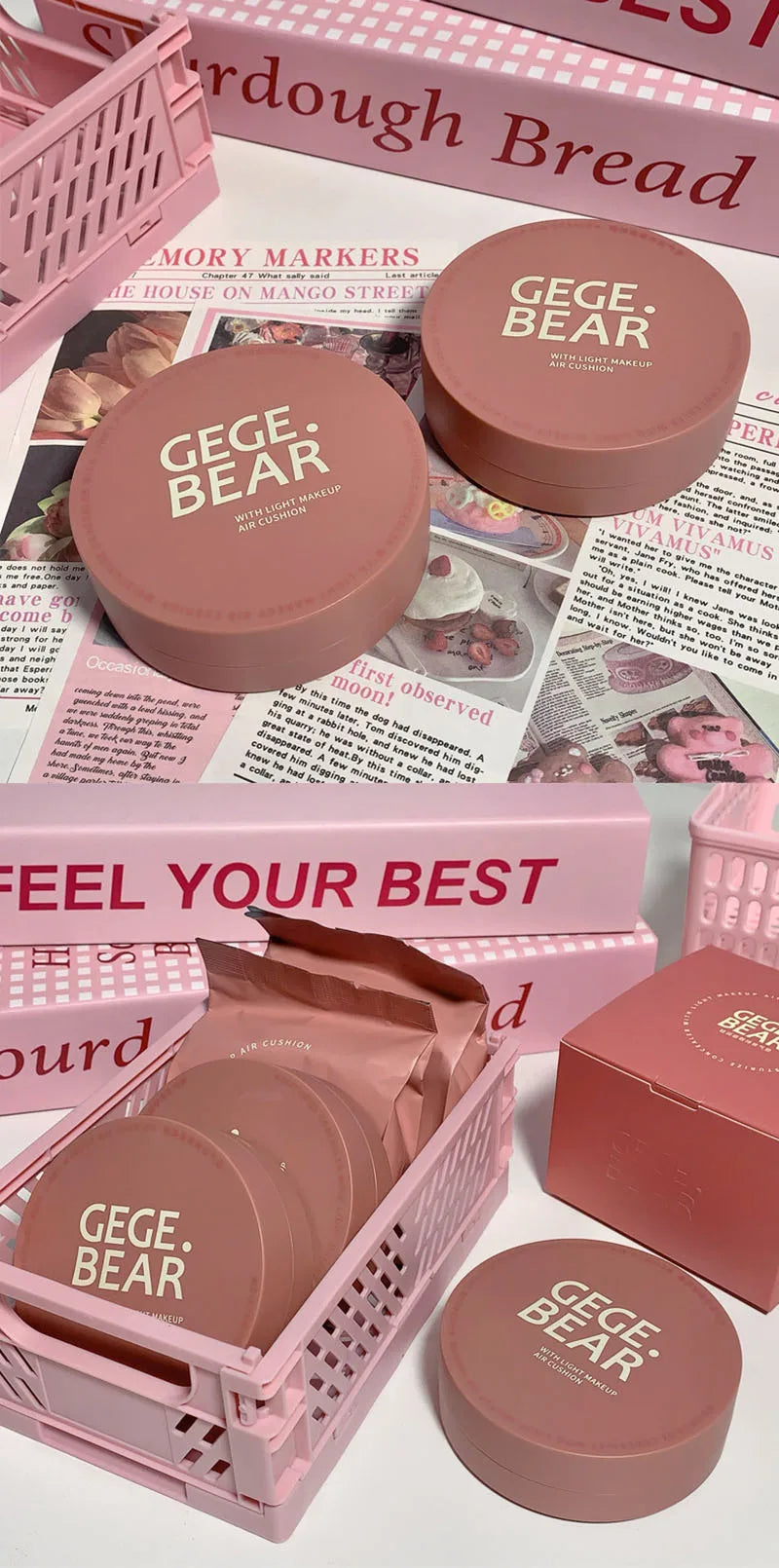Moisturizing Concealer Air Cushion Compact Cream Skin Foundation Waterproof Brighten High Coverage Base Korean Makeup Cosmetics