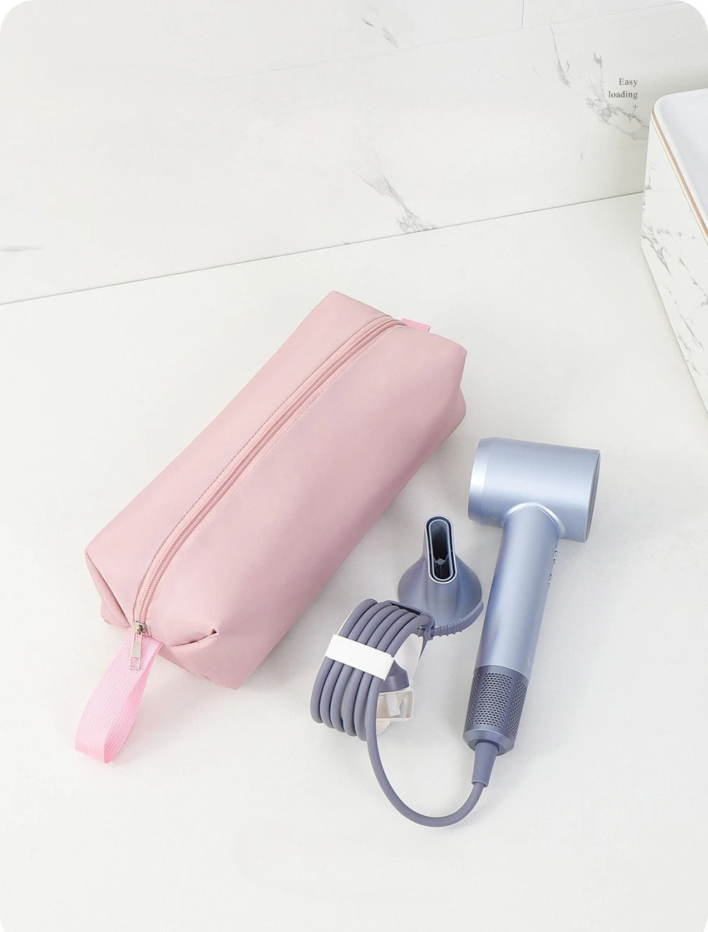 Portable Hair Dryer Straightener Storage Bag Heat Resistant Curling Iron Lightweight Travel Carrying Large Capacity Storage Bag