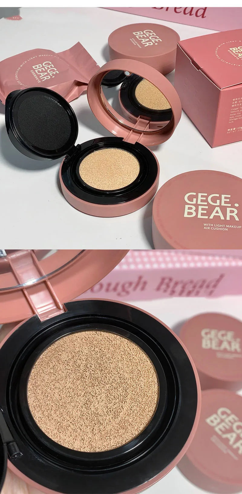 Moisturizing Concealer Air Cushion Compact Cream Skin Foundation Waterproof Brighten High Coverage Base Korean Makeup Cosmetics