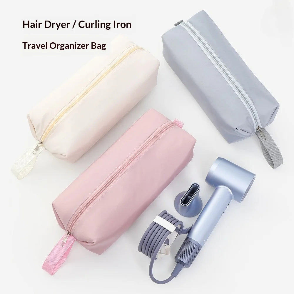 Portable Hair Dryer Straightener Storage Bag Heat Resistant Curling Iron Lightweight Travel Carrying Large Capacity Storage Bag