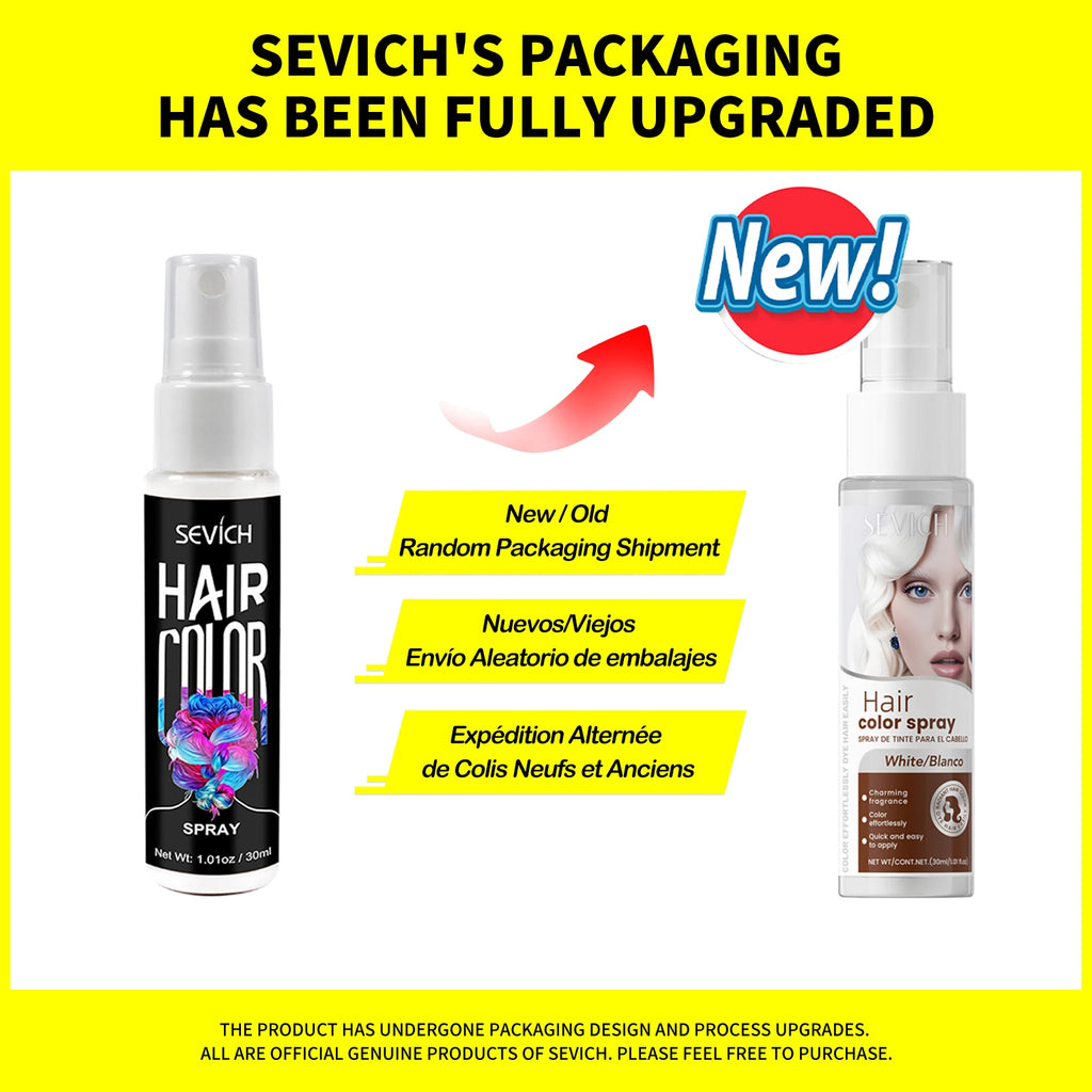 Hair Dye Spray 30ml Hair Color Spray Disposable Quick Dyeing Colorful Cosplay Hair Instant Styling Spray Washable Hair Color