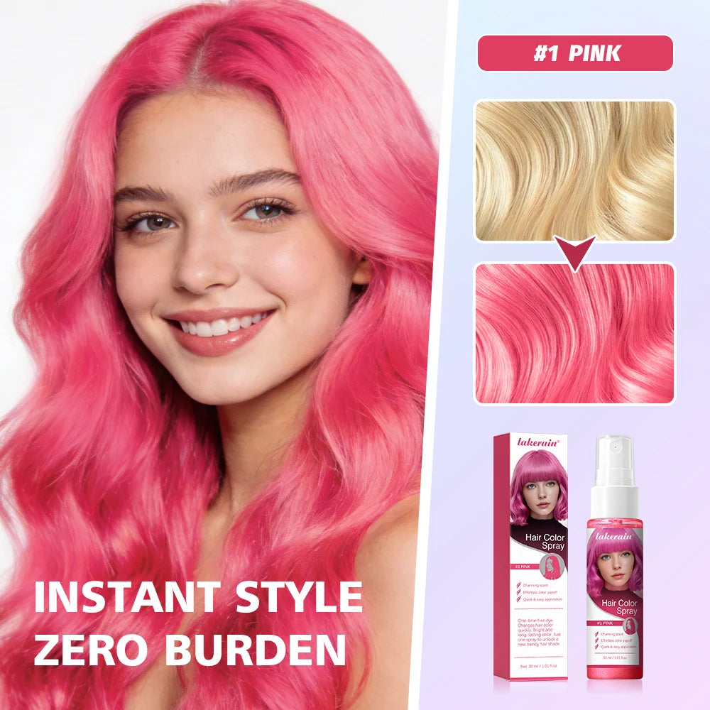 Temporary Hair Color Spray One-Time Hair Dyeing Instant Hair Salon Multi Color Hair Dye Makeup Chalk Washable DIY Party Styling
