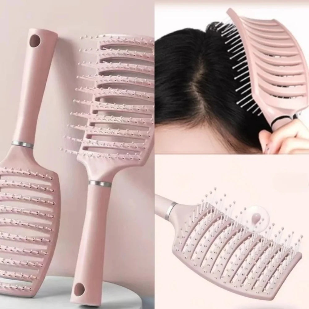 Air Bag Hair Brush,Massage Anti Static Hair Brush,Practical Care SPA Head Comb,Hair Care Tool for Curly Straight Coarse Hair