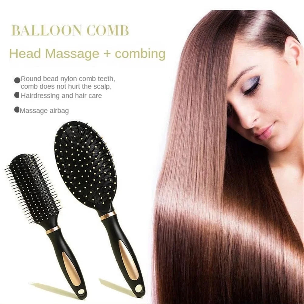 Air Bag Hair Brush,Massage Anti Static Hair Brush,Practical Care SPA Head Comb,Hair Care Tool for Curly Straight Coarse Hair